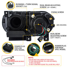 LED Scheinwerfer Für Dodge Challenger SE R/T SRT 2008-2014 Frontscheinwerfer
