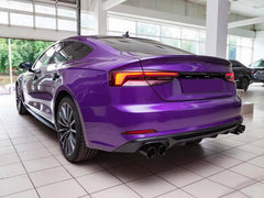 Schwarz Heckdiffusor Auspuffblenden Diffusor für Audi A5 F5 S Line 2017-2020 vor-facelift