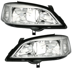 Scheinwerfer Set für Opel Astra G links + rechts Hauptscheinwerfer Halogen