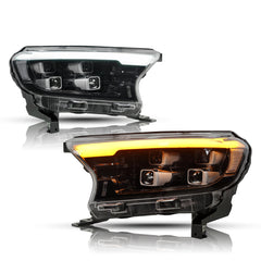 NEU LED Scheinwerfer Frontscheinwerfer Set Klar für Ford Ranger 2016-2021