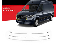 Für Mercedes Sprinter W907 Kühlergrill Leisten ab 2018 Edelstahl 5 tlg