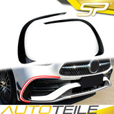 Aero Flaps Flics Flossen Vorne Stoßstange Glanz Schwarz für Mercedes W206 S206 AMG Line ab 2021