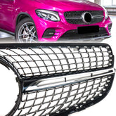 Diamantgrill Kühlergrill Front Grill für Mercedes Benz GLC X253 GLC43 AMG 2015-2019 pz143