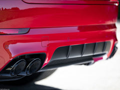 Auspuffblenden Satz Schwarz 4 Stücke für Porsche Cayenne S GTS Turbo S 958 V8 2015-2017