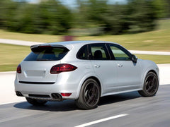 Auspuffblenden Endrohre Auspuff Schwarz für Porsche Cayenne 92A V6 2010-2014 vor Facelift