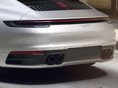Auspuff Blenden Doppelrohr für Porsche 911 Targa 4S 992 ab 2019 et325