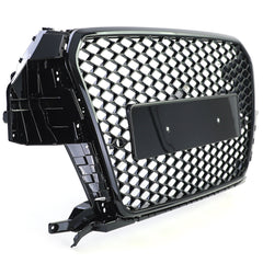 NEU Sport Wabengrill Kühlergrill Schwarz Glanz für Audi Q3 8U Vorfacelift 11-15