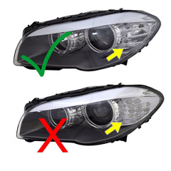 NEU Halogen Scheinwerfer Links Passend für 5er F10 F11 2009-2013 H7 mit E-Prüfzeichen