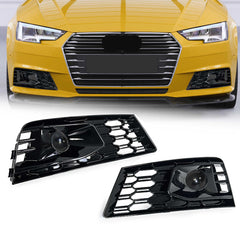 Nebelscheinwerfer Gitter Lüftungsgitter Grill für Audi A4 B9 Seriens. OHNE ACC 15-19
