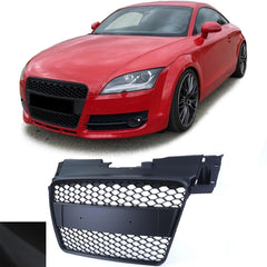 NEU Waben Grill Kühlergrill ohne Emblem Schwarz matt für Audi TT 8J Vorfacelift 06-10