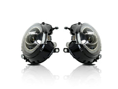 NEU LED Scheinwerfer DRL Schwarz Passend für mini Cooper 2007-2013 R55 R56 R57 R58 R59