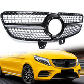 Diamantgrill Kühlergrill Front Grill Schwarz für Mercedes Benz V Klasse W447 Facelift ab 04.2019 2020 2021 2022 fg140