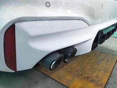 NEU Glanz Carbon Fiber Auspuffblende Endrohre Sportauspuff Passend für Universal 62-65mm et280