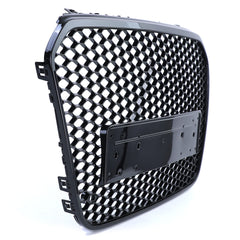 NEU Wabengrill Kühlergrill ohne Emblem Schwarz Glanz für Audi A6 C7 4G 10-14