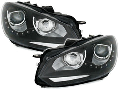 NEU LED Halogen Scheinwerfer Set mit Tagfahrlicht für VW Golf 6 12008-2013 mit E-Prüfzeichen