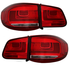 NEU LED Rückleuchten Facelift Optik Rot Cherry für VW Tiguan 5N 2007-2011 mit E-Prüfzeichen