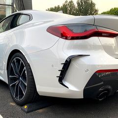 Heck Stoßstange Aero-Kits Flaps Flossen Passend für 4er G22 G23 425i 430i M440i M Sport ab 2021