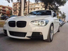 Splitter Spoiler Ecken Ansätze Schwarz Passend für 1er F20 F21 Sport Paket pre-LCI 2012-2014