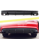 CLA 45 AMG Diffusor + Schwarz Auspuffblende für Mercedes Benz CLA C117 X117 W117 AMG Line 2016-2019 di9