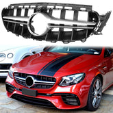Kühlergrill Grill Silber / Schwarz für Mercedes E-Klasse W213 S213 A238 C238 AMG Line E53 AMG 2016+
