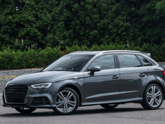 L+R Spiegelkappen Außenspiegel Schwarz Glänzend für Audi A3 S3 8V RS3 2013-2020 Mit Spurwechselassistent