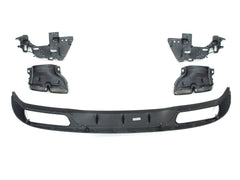 Diffusor + Schwarz Auspuffblenden für Mercedes Benz C-Klasse W205 Serienstoßstange Avantgarde 2014-2021 di21