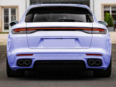 Glänzend Schwarz Auspuff Blenden Endrohr für Porsche Panamera 4S 17-23 et165