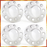 4 x Radbolzenabdeckung 22.5" LKW Radkappen Radzierblenden Grau Kunstoff