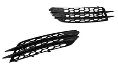 Glanz Schwarz Waben Gitter Lüftungsgitter Grill für Audi A6 C7 4G Standard 11-14