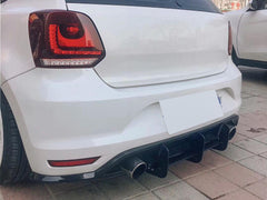 Heckdiffusor Heckansatz Diffusor Heckschürze für VW Polo V 6R 6C GTI 2009-2017
