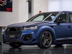 L+ R Schwarz Glanz Spiegelkappen Außenspiegel für Audi Q5 FY 17+ Q7 4M 15+ OHNE SideAssist