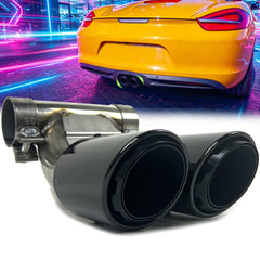 Sport Auspuff Auspuffblenden Endrohre Schwarz für Porsche 981 Cayman Boxster 2012 2013 2014 2015 2016 Benzin et185