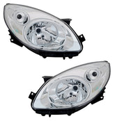 NEU Scheinwerfer Set Chrom H4 LWR für Renault Twingo 2 CN0 2007-2011 mit E-Prüfzeichen