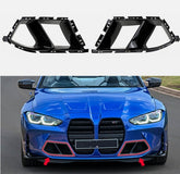 Schwarz Vorne Lüftungsgitter Abdeckung Front Stoßstnage Gitter für G80 M3 G82 M4 2021+