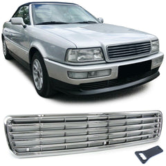 NEU Kühlergrill Frontgrill Sport Grill Chrom für Audi 80 B4 Limousine Avant 1991-1996 Ohne Emblem