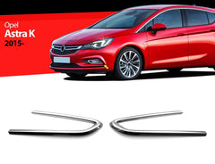 Nebelscheinwerfer Leiste für Opel Astra K ab 2015 Edelstahl 2 tlg