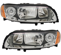 NEU Halogen Scheinwerfer Set Grau für Volvo S60 V70 II 2005-2010 H7 H9 mit E-Prüfzeichen