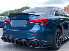 NEU Glanz Carbon Duplex Sportauspuff Auspuffblenden Endrohre für AUDI Benz Universal 62-66mm et256