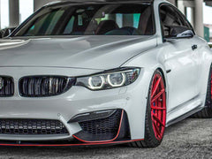 NEU Carbon Optik Front Stoßstange Aero Flaps Splitter Passend für M3 F80 M4 F82 F83 2014-2020