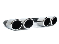 Auspuffblenden Endrohre Chrom für Porsche Cayenne Serien 92A S Hybird 958 V6 2010-2014