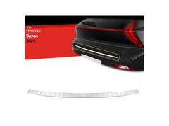 Ladekantenschutz für Hyundai Bayon ab 2021 Stoßstangenschutz Edelstahl Chrom