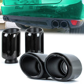 Auspuffblenden Satz Schwarz 4 Stücke für Porsche Cayenne S GTS Turbo Turbo S 958 4,8L V8 2011-2014