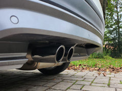 68mm Auspuffblenden Endrohre Schwarz für VW Scirocco 3 TSI Titan 2008-2017