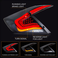 LED Rückleuchten Für Honda Civic Sedan Hatchback 2016–2021