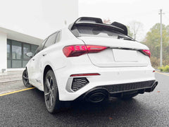 Diffusor Heckdiffusor Schwarz für Audi A3 8Y Limousine S Line S3 35 TDI 40 TFSI 2020-2024