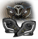 LED Scheinwerfer für Yamaha Raptor YFM700/350/250R/YFZ450R/X Wolverine 450/350
