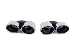 Silber Auspuffblenden Endrohre für Porsche Panamera 971 972 16-24