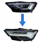 Für Audi A6 C8 19-24 LED Upgrading Scheinwerfer Frontscheinwerfer Direct Plug-in
