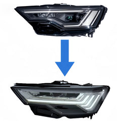 Für Audi A6 C8 19-24 LED Upgrading Scheinwerfer Frontscheinwerfer Direct Plug-in