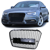 NEU Kühlergrill Frontgrill Grill Schwarz Glanz für Audi A5 B8 8T 2011-2017 Serien. Ohne Emblem